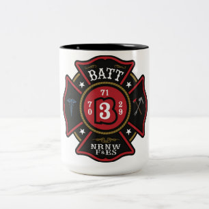 Bicolor Taza del fuego del batallón 3