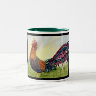 Bicolor Taza del gallo del cuento de la fantasía
