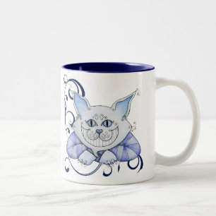 Bicolor Taza del gato de Cheshire