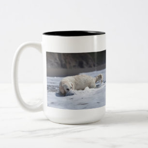 Bicolor Taza del golden retriever