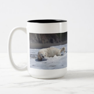 Bicolor Taza del golden retriever