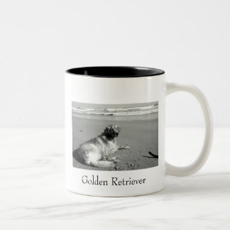 Bicolor Taza del golden retriever