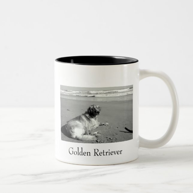 Bicolor Taza del golden retriever (Derecha)