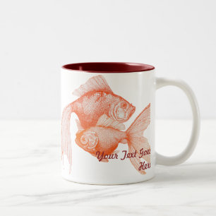 Bicolor Taza del Goldfish