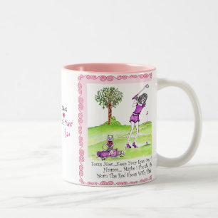 Bicolor TAZA del golf