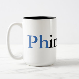 Bicolor Taza del graduado del PhD