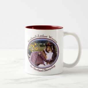Bicolor Taza del guerrero de Sheltie