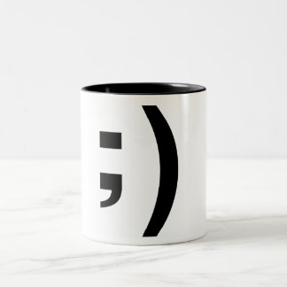 Bicolor taza del guiño