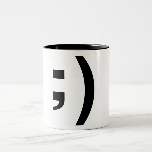 Bicolor taza del guiño (Centro)