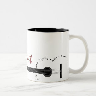 Bicolor Taza del guitarrista