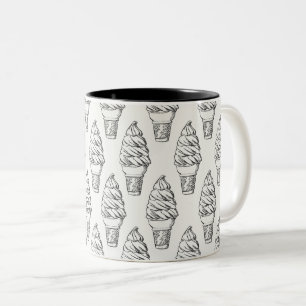 Bicolor Taza del helado