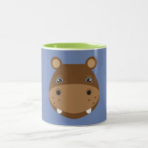 Bicolor Taza del hipopótamo