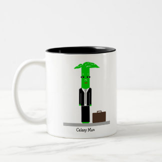 Bicolor Taza del hombre del apio
