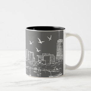 Bicolor Taza del horizonte de Boston