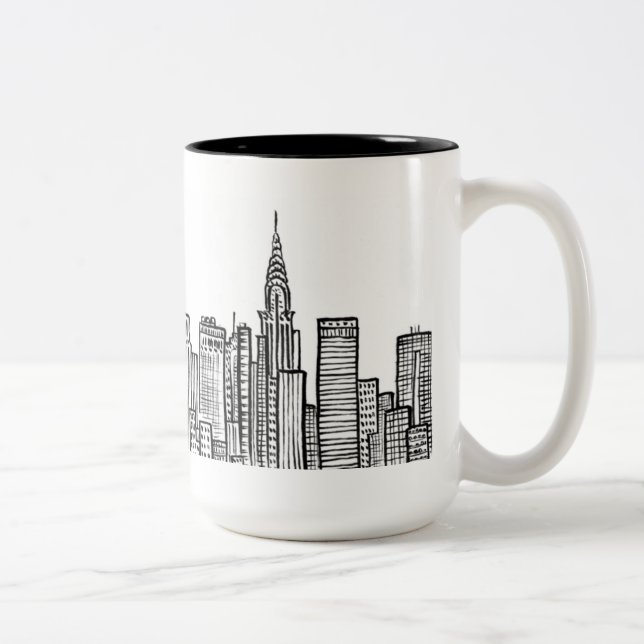 Bicolor Taza del horizonte de Nueva York (Derecha)