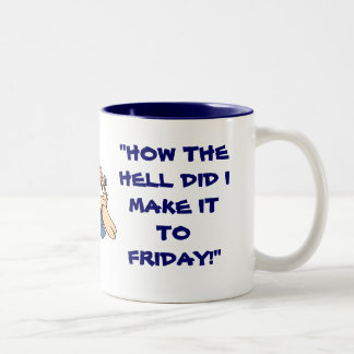 Bicolor Taza del humor