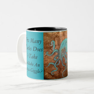 Bicolor Taza del humor del pulpo