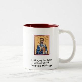 Bicolor Taza del icono de St Gregory