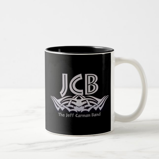 Bicolor Taza del JCB - negro (Derecha)