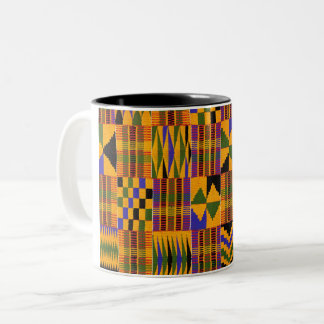 Bicolor taza del kente