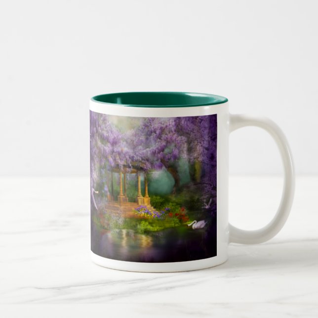 Bicolor Taza del lago wisteria (Derecha)