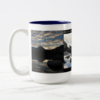 Bicolor Taza del lavabo de los lagos bear del lago Marie