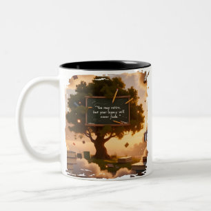 Bicolor Taza del Legado para Maestros Jubilados
