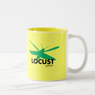 Bicolor Taza del logotipo de los juegos de la langosta