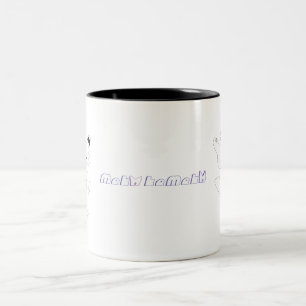Bicolor Taza del logotipo de Meko Kemeko