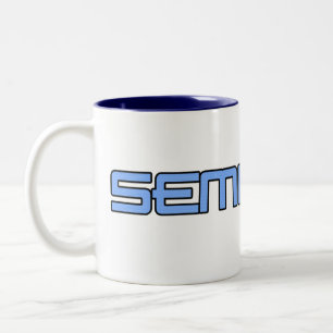 Bicolor Taza del logotipo del seminario