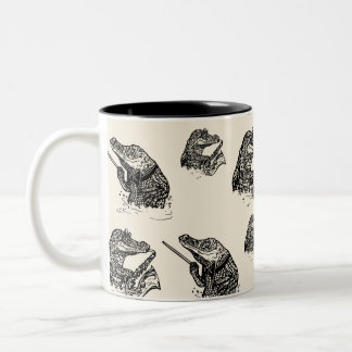 Bicolor taza del maestro del cocodrilo