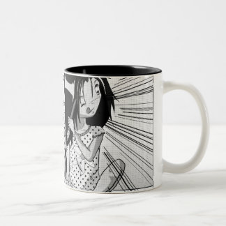 Bicolor taza del manga