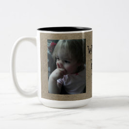 Bicolor Taza del Mejor Papá del Mundo Divertida