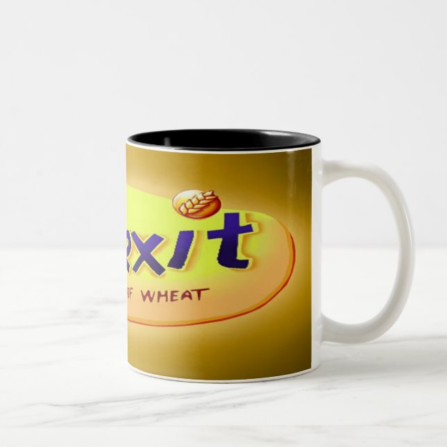 Bicolor taza del meme del weetabix del brexit (Derecha)