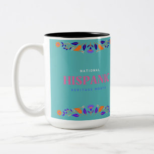 Bicolor Taza del Mes Nacional de la Herencia Hispana - Art