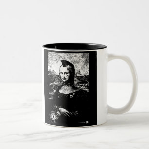 Bicolor Taza del Mohawk de Mona