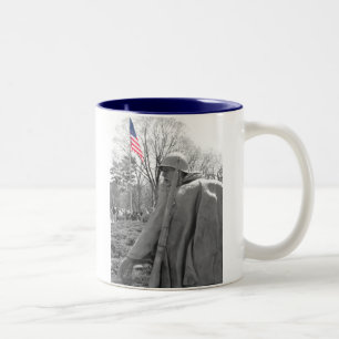 Bicolor Taza del monumento de Guerra de Corea
