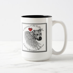 Bicolor Taza del monumento de Pitbull de los amantes del