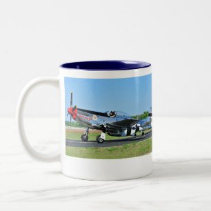 Bicolor Taza del mustango P-51