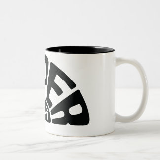 Bicolor Taza del negro del logotipo del SHF grande