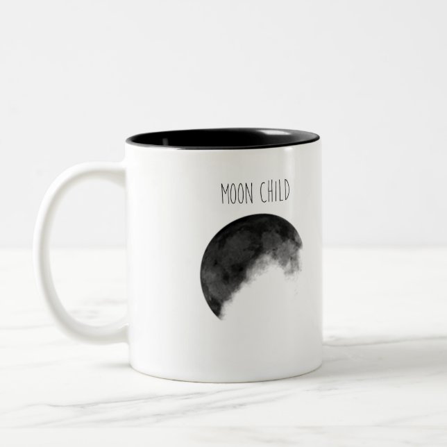 Bicolor Taza del niño de luna (Izquierda)
