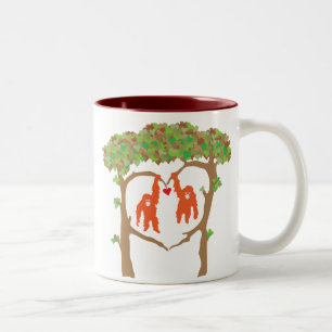 Bicolor Taza del orangután