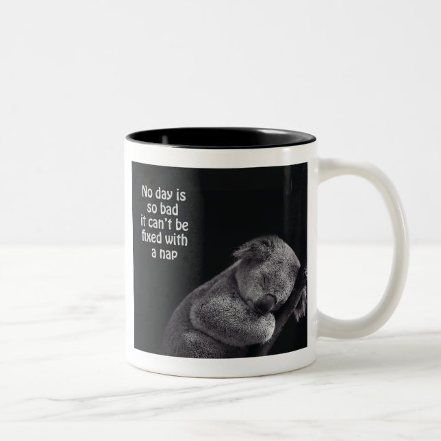 Bicolor taza del oso de koala (Derecha)