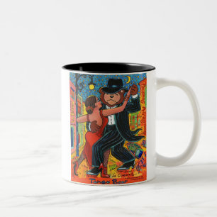 Bicolor Taza del oso del tango