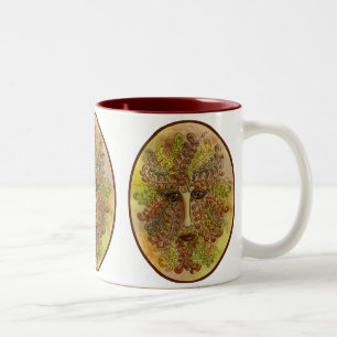 Bicolor Taza del otoño de Greenman