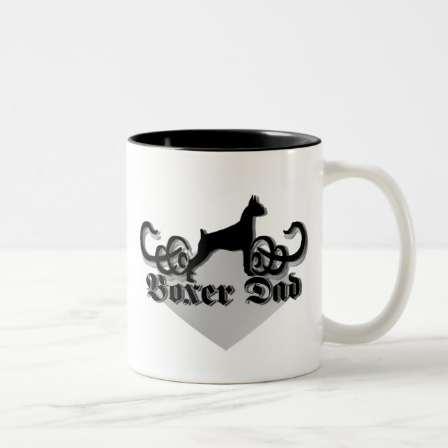 Bicolor taza del papá del boxeador (Derecha)