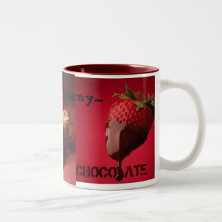 Bicolor Taza del paraíso del chocolate
