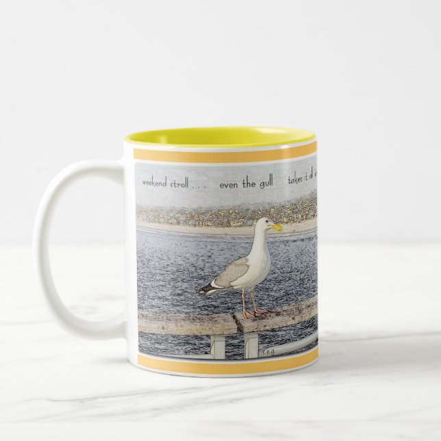 Bicolor Taza del paseo del fin de semana (Izquierda)