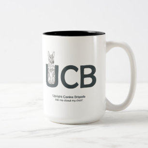 Bicolor Taza del pastor alemán de las razas de UCB