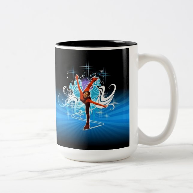 Bicolor Taza del patinaje artístico (Derecha)